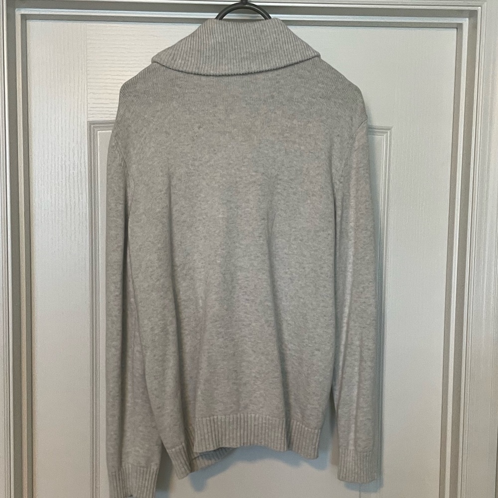 Express mens grey cardigan sweater sz l - Picture 3 of 3